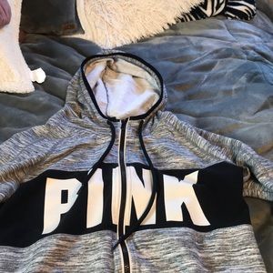 pink sweatshirt